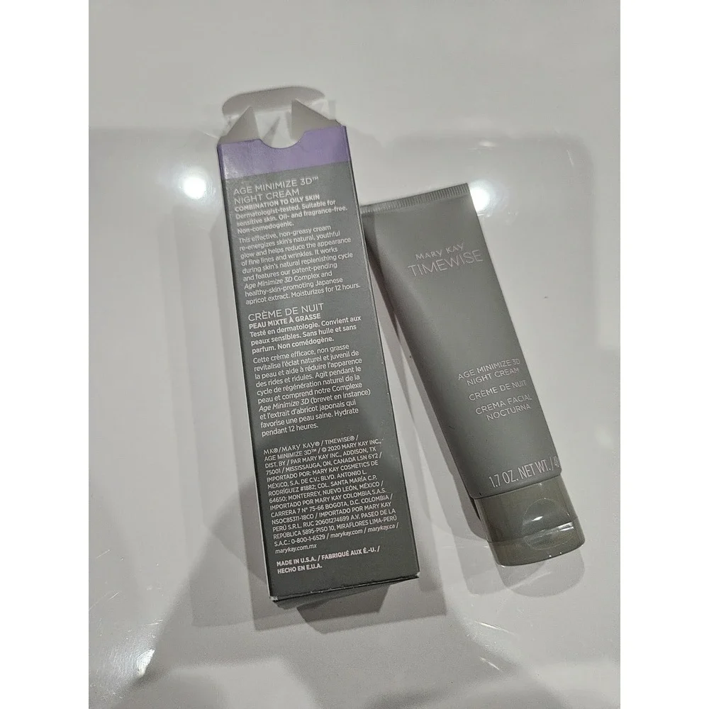 Mary Kay Age Minimize 3D Night Cream New Comb To Oily